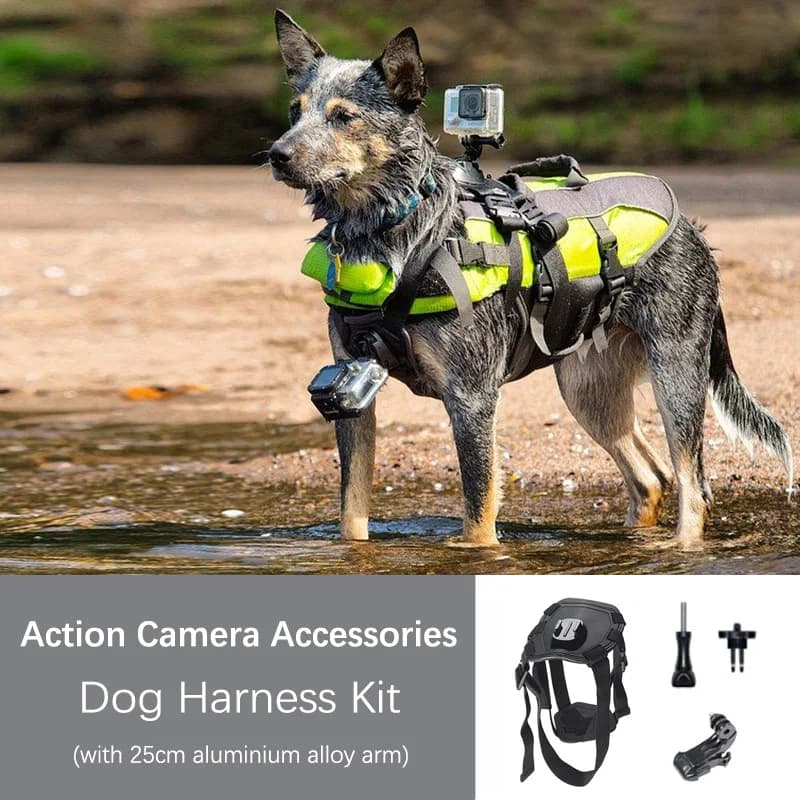 TUYU Cablaggio Del Cane Cinghia Della Cassa per GoPro Hero 8 7 5 Sessione SJCAM SJ4000 Yi 4K H9 DJI Insta360 macchina Fotografica di azione Go Pro Accessorio