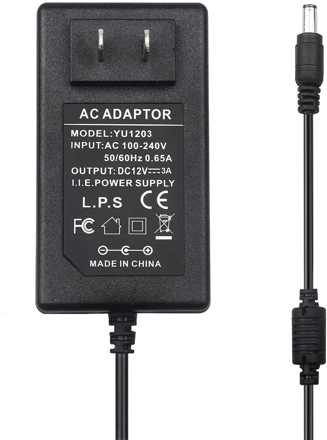Adattatore di alimentazione 12V 3A, trasformatori di alimentazione a commutazione ca 100-240V a cc 12V 36W 12V/3A per telecamera di sicurezza domestica Surve