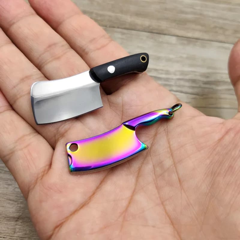 Droship fixed blade knife stainless steel sheath handle in ebony tool EDC kitchen knife accessories in small size titanium