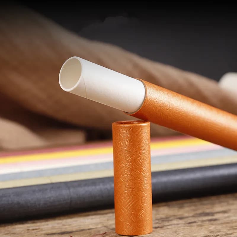 10pcs Paper incense tube home storage incense box cowhide thickened incense channel 10 grams