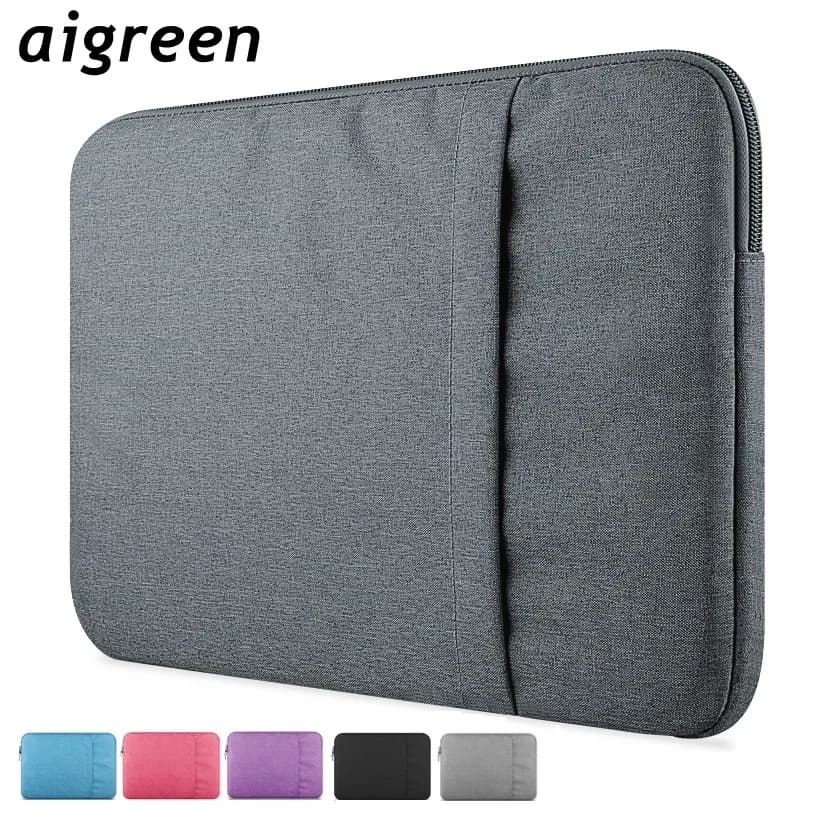 Borsa per laptop di marca Aigreen 11,12,13,3,14,15,6,16 pollici, custodia impermeabile per computer portatile MacBook Air Pro M1 Lady Man