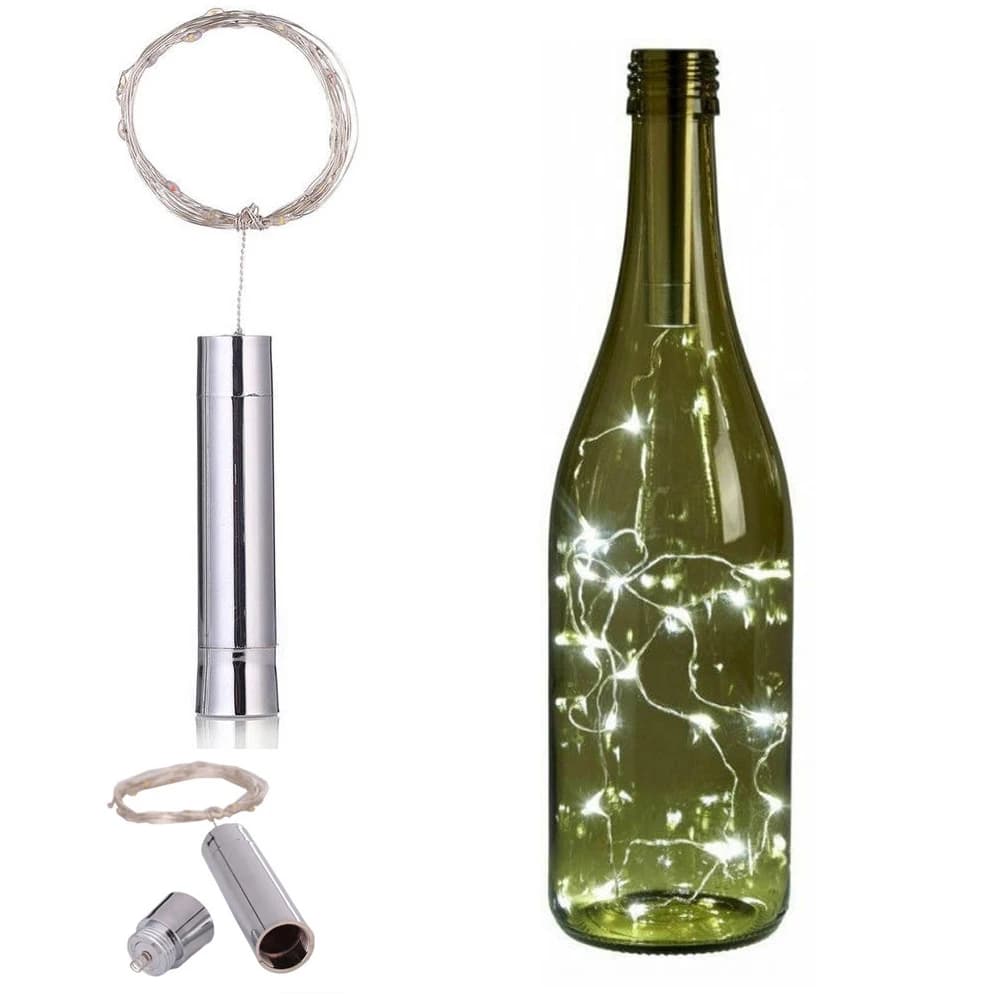 1M 1.5M 2M Bottiglia di vino a forma di sughero stellato 10 15 20 LED String Night Light Strip Fairy Lights per Natale Paty Wedding Decor