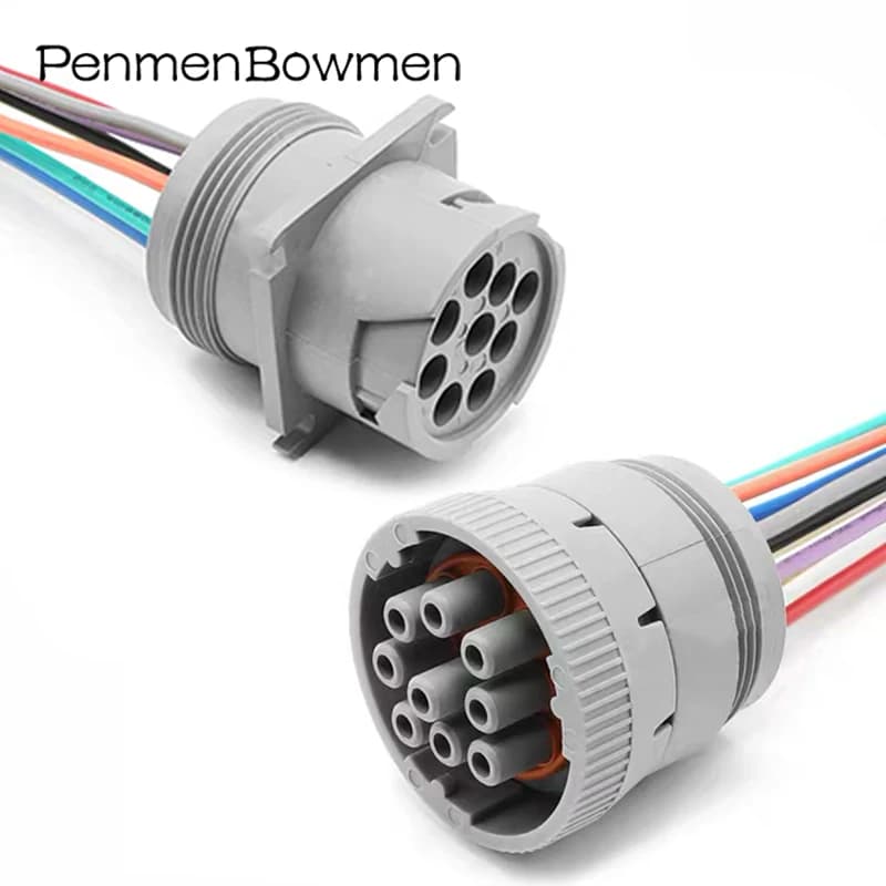 Set di 9 Connettori Circolari per Auto, Nuovo Strumento Diagnostico, Cavo Elettrico, Connettori per Cablaggio, Spina HD16-9-96S HD10-9-96P