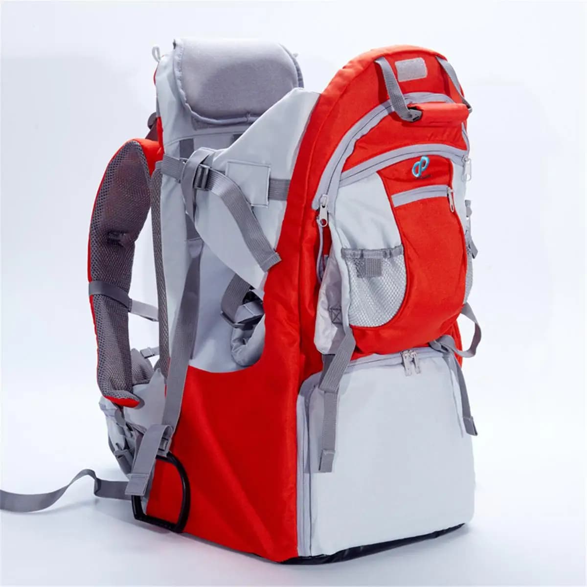 Marsupio per zaino, marsupio ergonomico per bambini escursionismo con tettoia, marsupio per zaino da trekking sicuro per bambini con ampio contenitore Spac