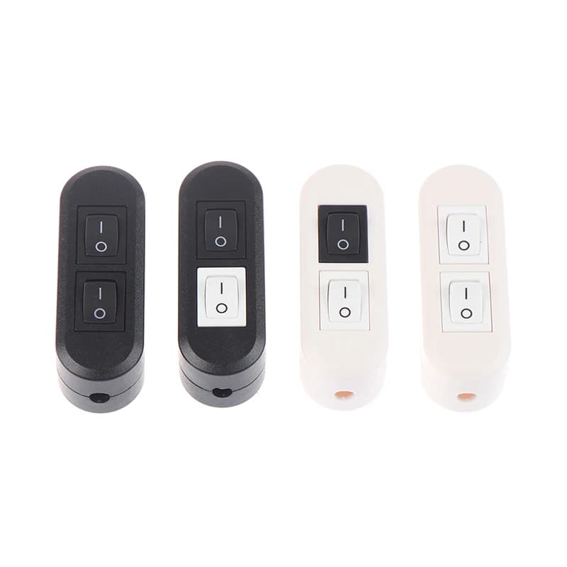 1pcs Double Double Control Table Lamp Floor Lamp Mother Lamp Online Switch Two-button Dual Control Switch