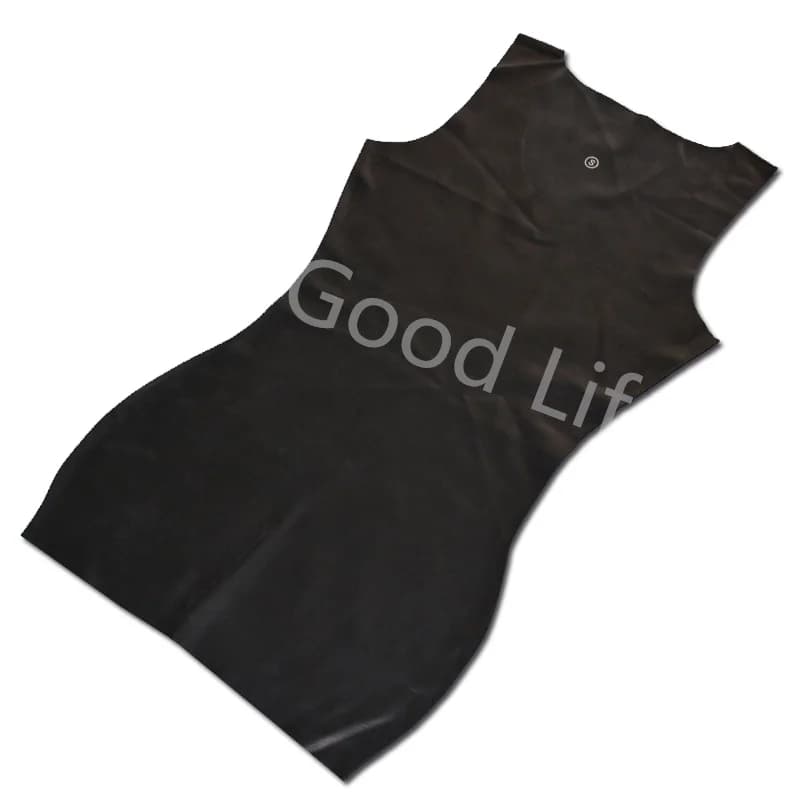 Mould Sexy Female Fetish Woman Latex Dress exotic Latex Rubber Seamless Lady's Skirt Gummi Rubber Seamless Pencil Skirt Cosplay