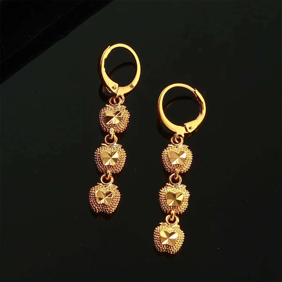 Africa etiopia 24k Color oro frutta Dubai orecchini da sposa per le donne gioielli da sposa per feste africane