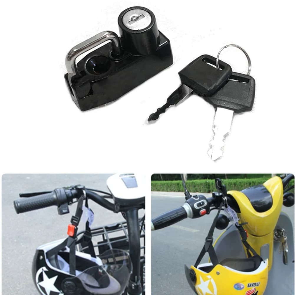 Serrature per casco moto per yamaha TW200 TW225 XT225 TTR250 DT125 DT200 XT250 con 2 chiavi Accessori moto Morsetto manubrio