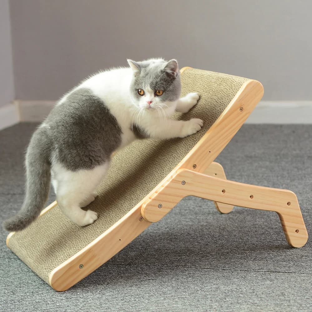 Cat Scratcher Board struttura In legno letto tiragraffi per gatti medio 3 In 1 tiragraffi giocattoli antigraffio artiglio raschietto per divano per gatti