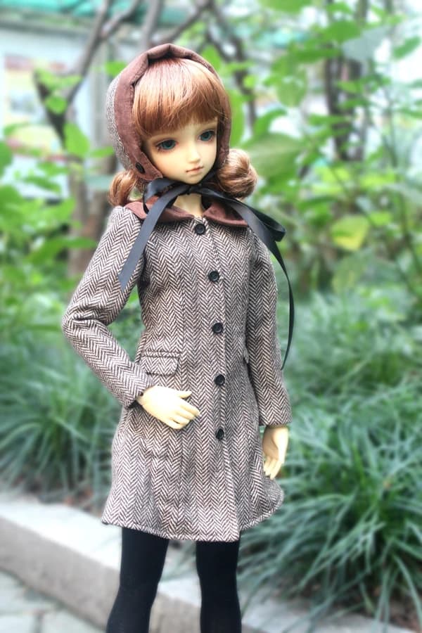 1/4 1/3 scale BJD clothes Removable hat Hooded coat for BJD/SD MSD SD13 doll accessories C0037