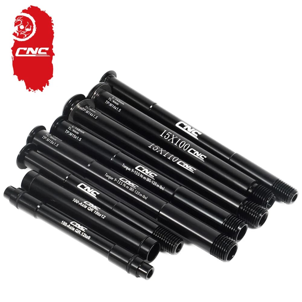 Asse passante per bicicletta CNC M15x100 M15x110 MTB albero mozzo ruota stradale Fox Rockshox forcella bici perno passante