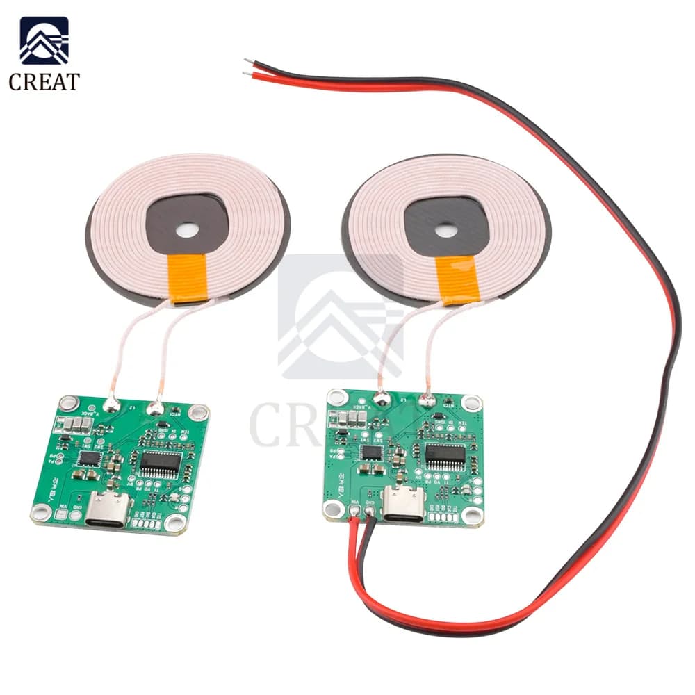20W ad alta potenza 5V 9V 12V ricarica rapida caricabatterie Wireless modulo trasmettitore Type-c USB + bobina universale per batteria del telefono dell'auto