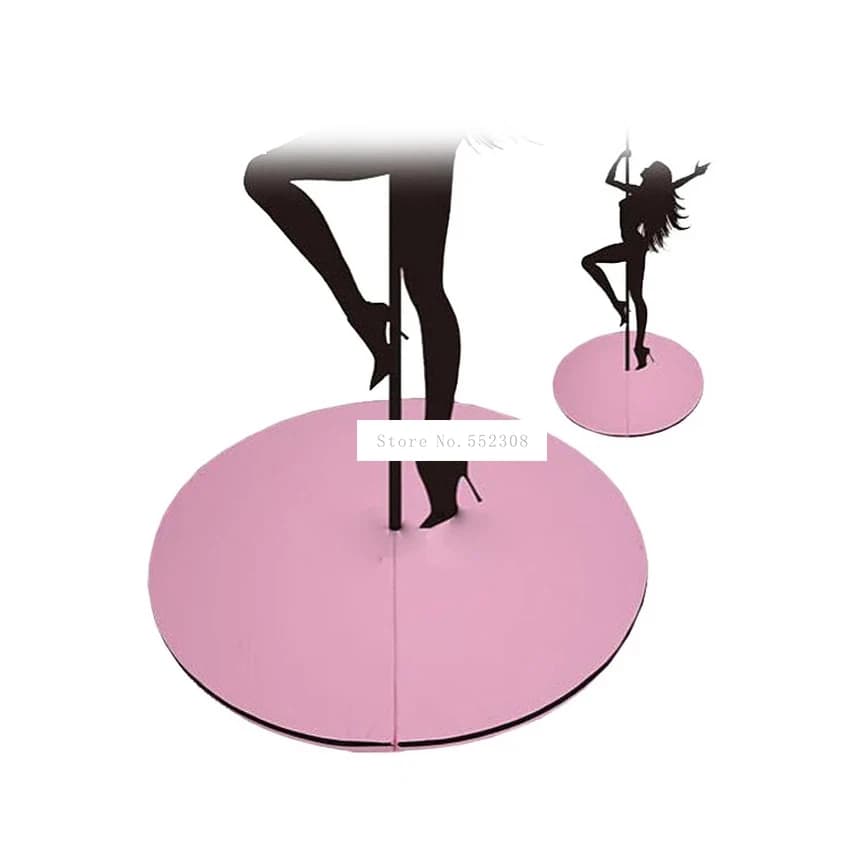 PU pole dance pad for gym, anti-slip, fitness, yoga mats, waterproof, often, round, for dance exercises, safety, 120x1 0 cm, 150x5 cm