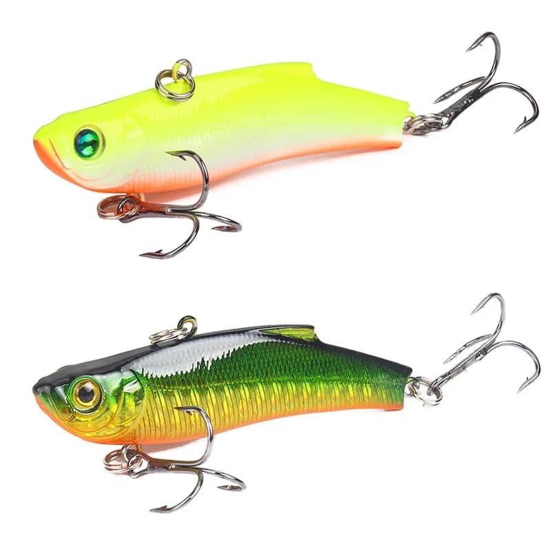 1 pz 7cm/18G artificiale giapponese VIB richiamo di pesca piombo all'interno esca dura immersione esca girevole inverno pesca in mare attrezzatura