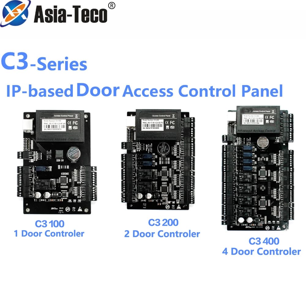 ZKTeco C3-100/200/400 TCP IP Wiegand 26 scheda pannello di controllo accessi porta per soluzioni di sicurezza sistema di controllo accessi 30000 utenti