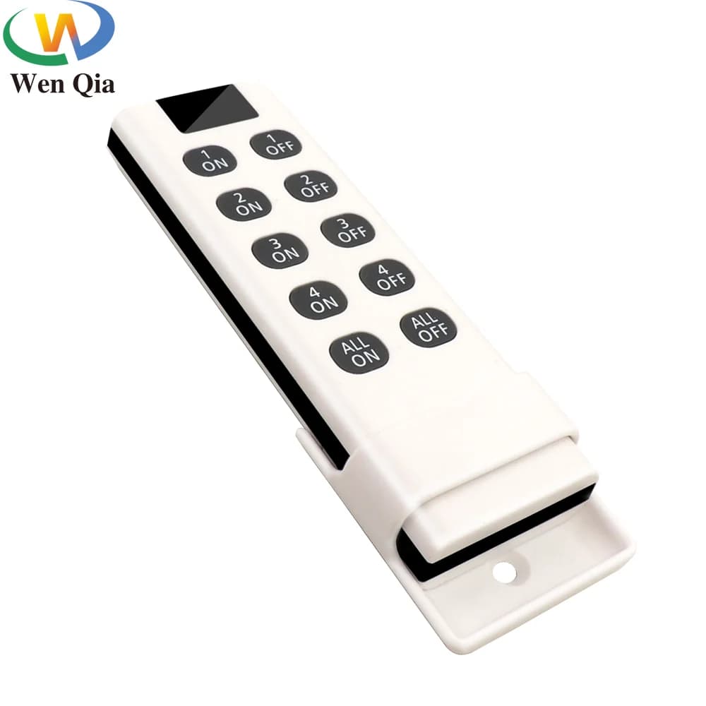 Telecomando wireless universale 433 Mhz 1527 Trasmettitore codice di apprendimento Cancello Porta garage 10 pulsanti Controller luce