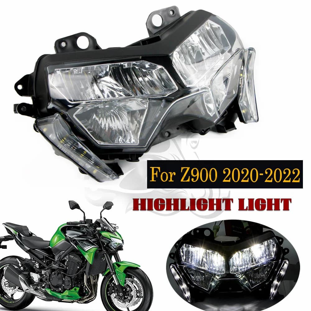 Misura per il 2020 - 2024 Kawasaki Z900 Moto Led Faro Anteriore Gruppo Faro Z 900 ZR900 2021 2022 23 Faro Accessorio