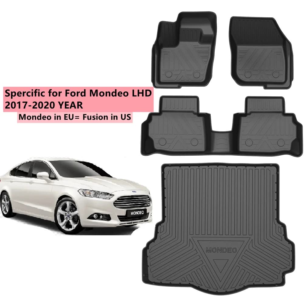 Tappetino TPE per auto accessori interni auto su misura per Ford Focus Mondeo Fusion Ranger Raptor F150 Mustang 2017-2020
