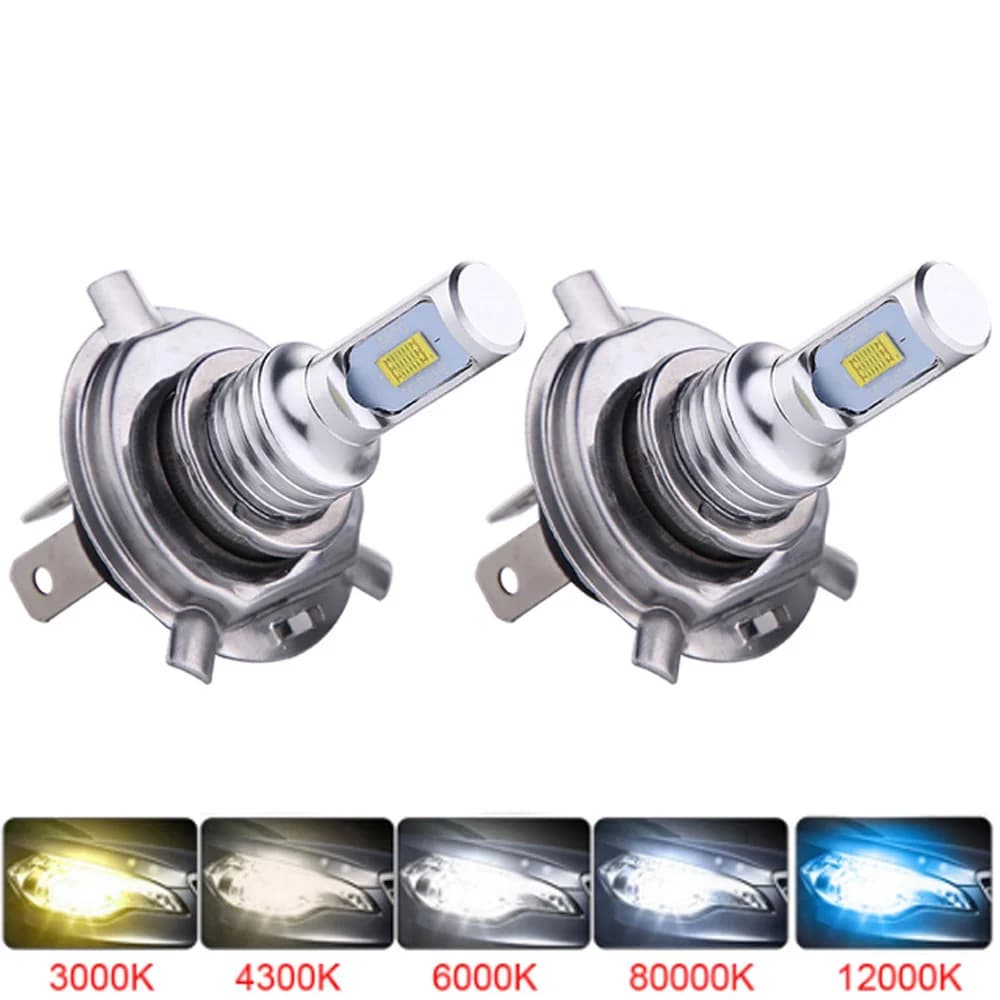 2 pezzi H4 H7 H11 universale 6500K 3000K 12000K faro per auto moto 3570 lampadina a LED installazione diretta senza fili