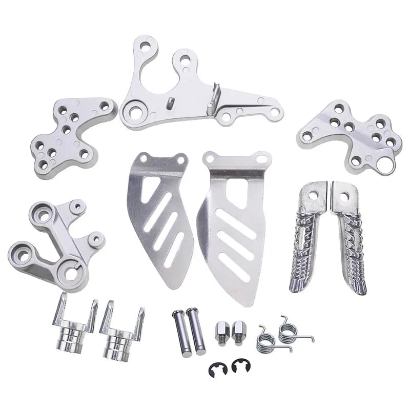 Moto Conducente Anteriore Poggiapiedi Pedali Pedane Staffa Set Per Suzuki GSXR1000 GSX-R1000 2005-2014 2013 2012 2011 2010 2009