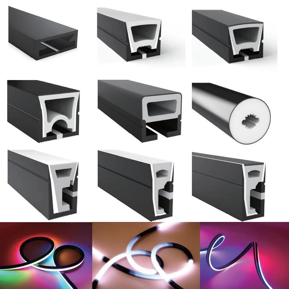 WS2812B WS2811 SK6812 LED Neon Rope Tube 5050 flessibile LED Strip Light Gel di silice lampada morbida tubo IP67 impermeabile per la decorazione