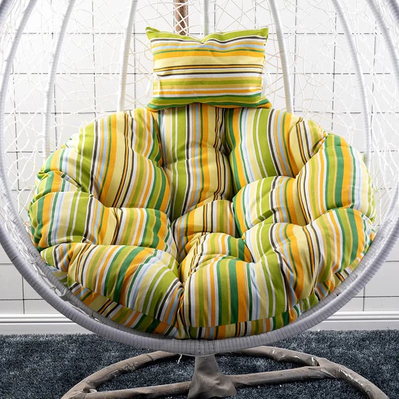Papasan hammock chair cushion in relief soft pillow with headrest for home garden hanging chair for interior and exterior swing seat