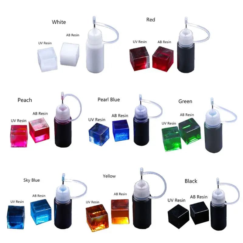 10g 0.35oz Liquido Resina Epossidica Del Colorante Altamente Concentrato Resina Pigmenti Kit Monili Che Fanno Della Resina Arte Artigianato Kit di Strumenti di