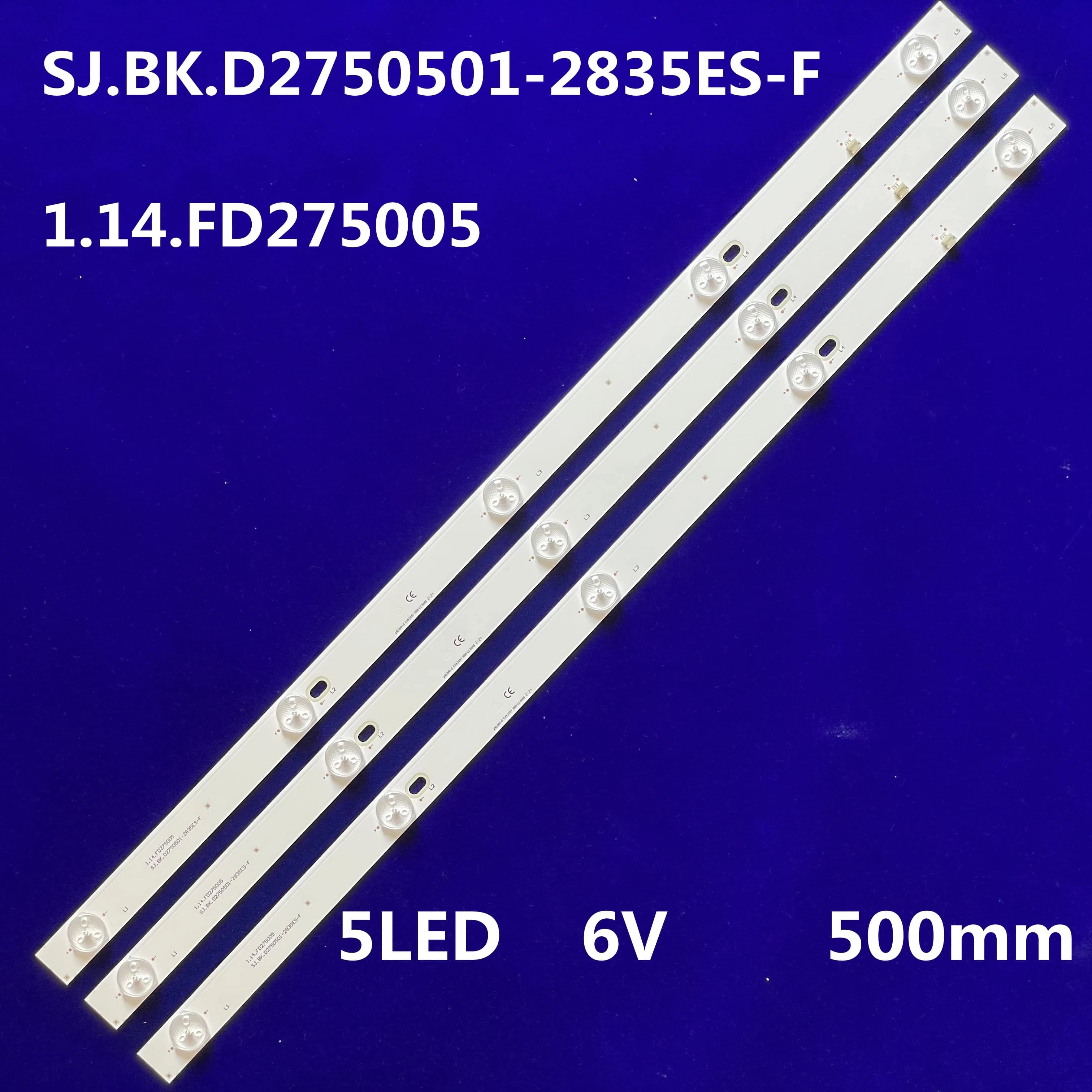 120PCS 3V 6V Striscia di retroilluminazione a LED per Philco Ph28d27 Ph28d27d 1.14.FD275005 SJ.BK.D2750501-2835ES-F T