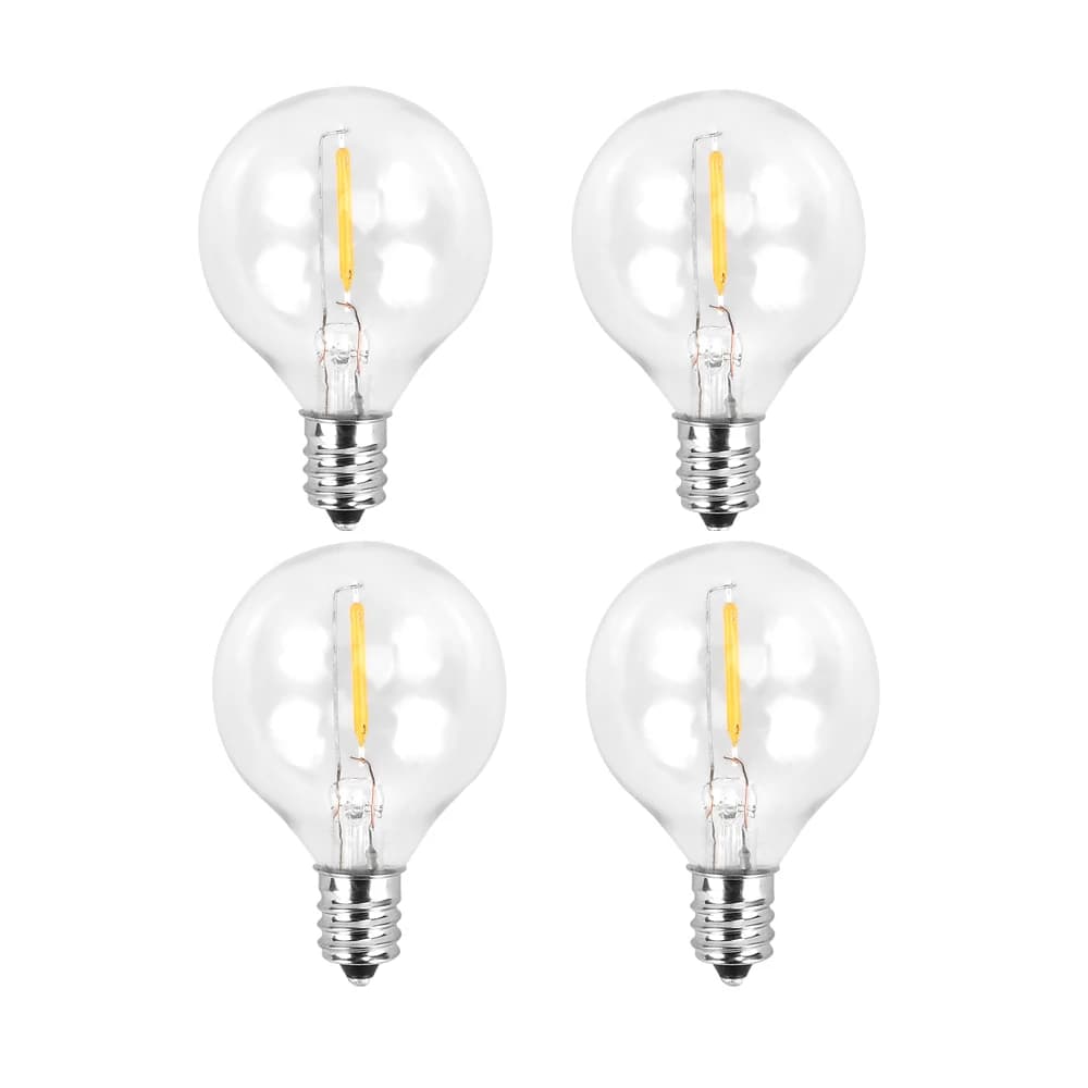 8pcs 25pcs G40 lampadina a LED a stringa sostituire 220V lampadina a Led E12 Base portalampada lampadina in plastica per la decorazione del giardino di casa