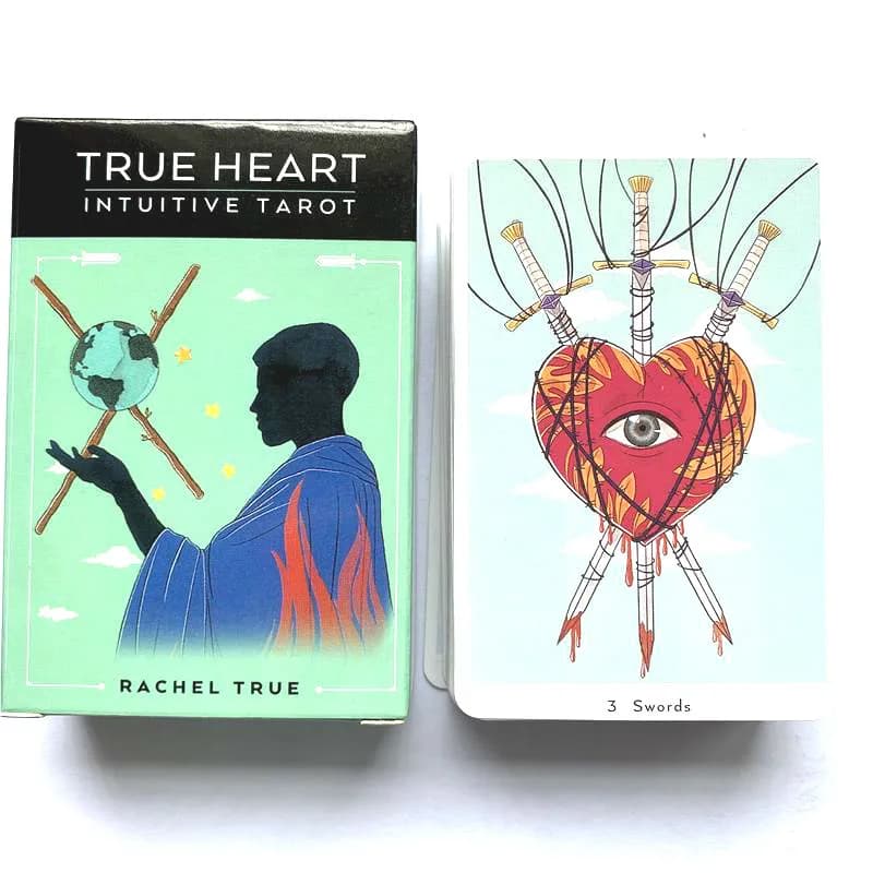 NUOVE Tarocchi intuitivi True Heart 2021 Nuovo Tarocchi per principianti con guida Gioco di carte Gioco da tavolo Squisito e guida