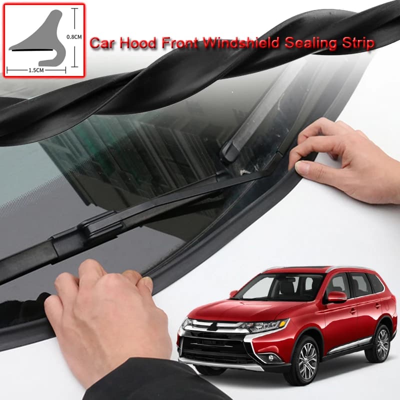For Mitsubishi Outlander 2014-2020 Car Seal Strip Windshied Spoiler Filler Protect Edge Weatherstrip Strips Sticker Accessories