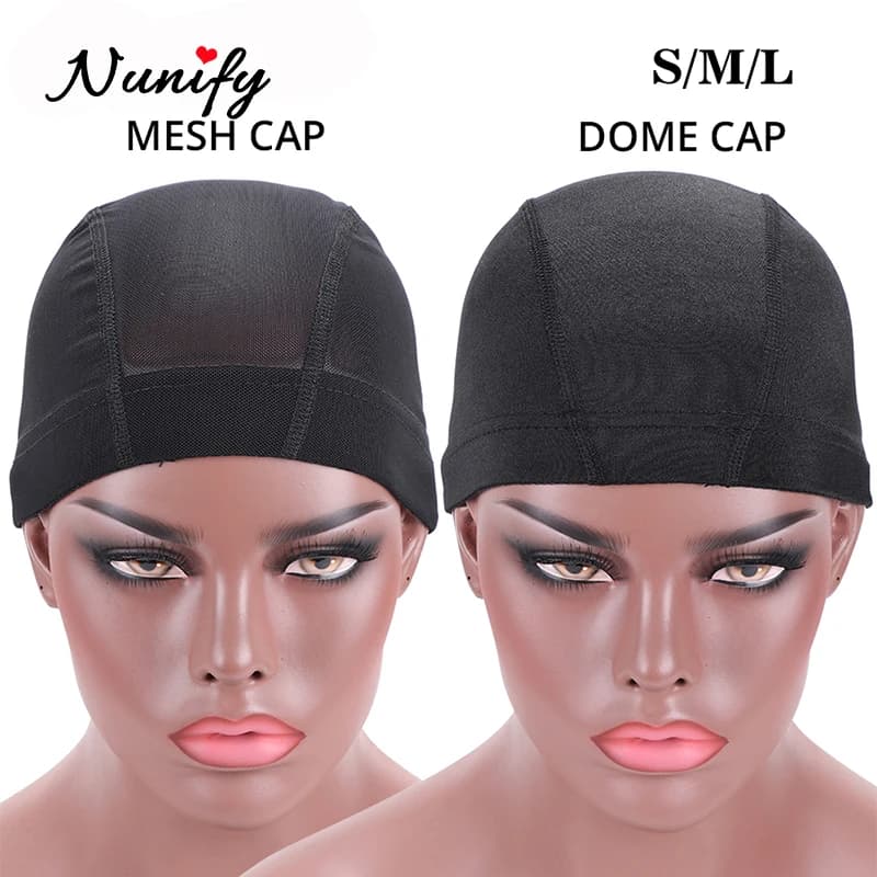 Nunify 1 pc. S M L Ingrosso Cupola cap in Spandex for Wig, Black Hair Network, Swimming Accessories and Wigs