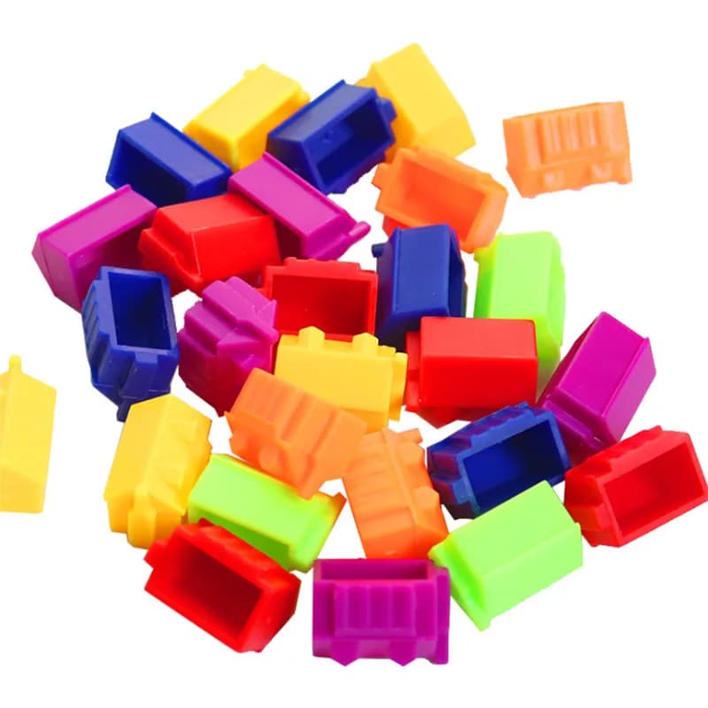 30 Pz/set Pezzo degli Scacchi di Plastica 20*10*14mm Casa Hotel Gioco di Scacchi Per Accessori del Gioco Da Tavolo 6 colori