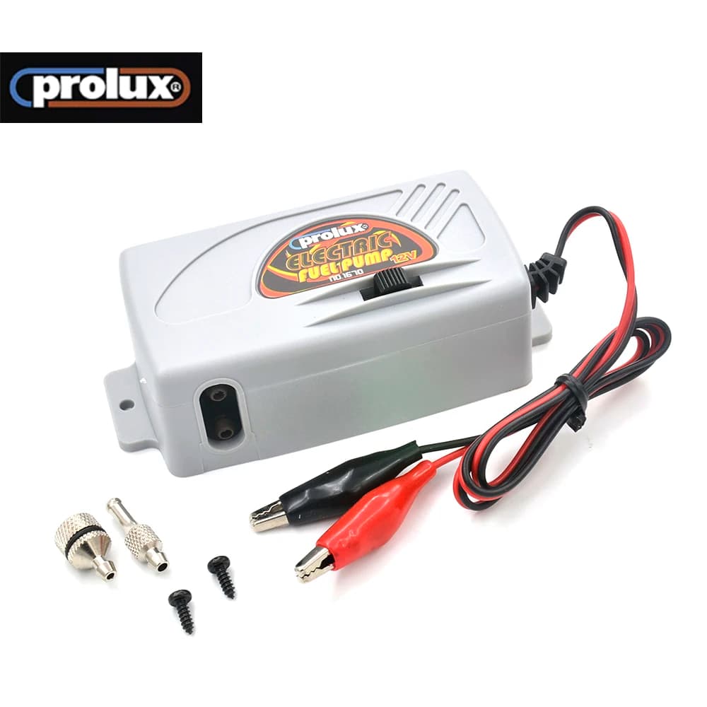 Prolux PX1670 Electric fuel pump 12V for Nitro Glow fuels Aircraft engine parts RC (White or Black Random))