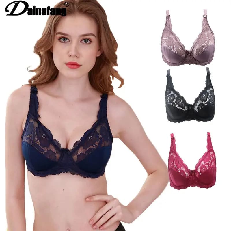 2023 New CDE Cup Lingerie pizzo reggiseni Sexy per le donne intimo Crop Top BH Plus Size Push Up Bralette reggiseno