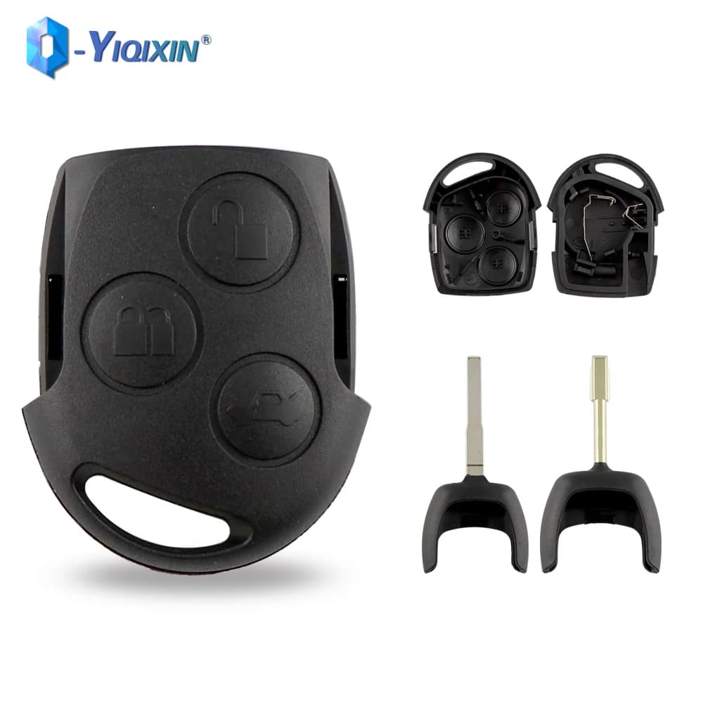 YIQIXIN Fob Caso Della Copertura FO21 HU101 Lama Parte Per Ford Mondeo Focus 2 3 Festiva Fiesta Transit C-Max S-Max Auto Chiave A Distanza Borsette