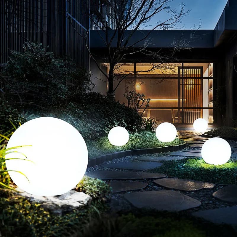 Christmas Outdoor LED Garden Ball Lights Remote Control Floor Lawn Lamp Swimming Pool Wedding Party Holiday Home Decoration