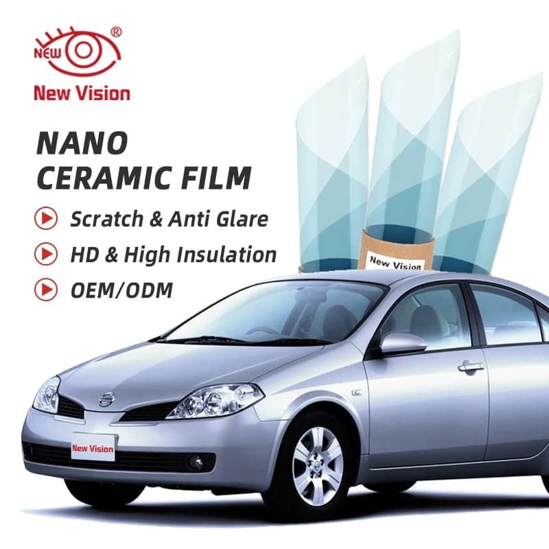1mX6m VLT75% ad alta reiezione IR95% Nano ceramica pellicola tinta per vetri auto pellicola decorativa per controllo solare in vetro automatico