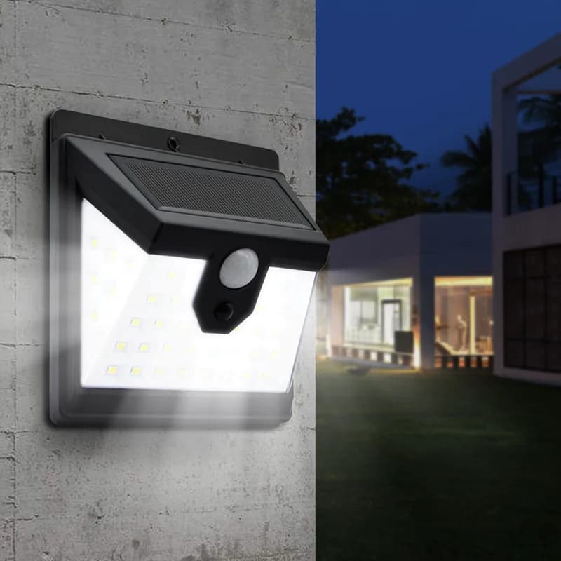 Solar Sensor Wall Lamp Outdoor Waterproof LED Human Motion Sensor Light Garden Courtyard Street Villa Corridor Solar Lighting