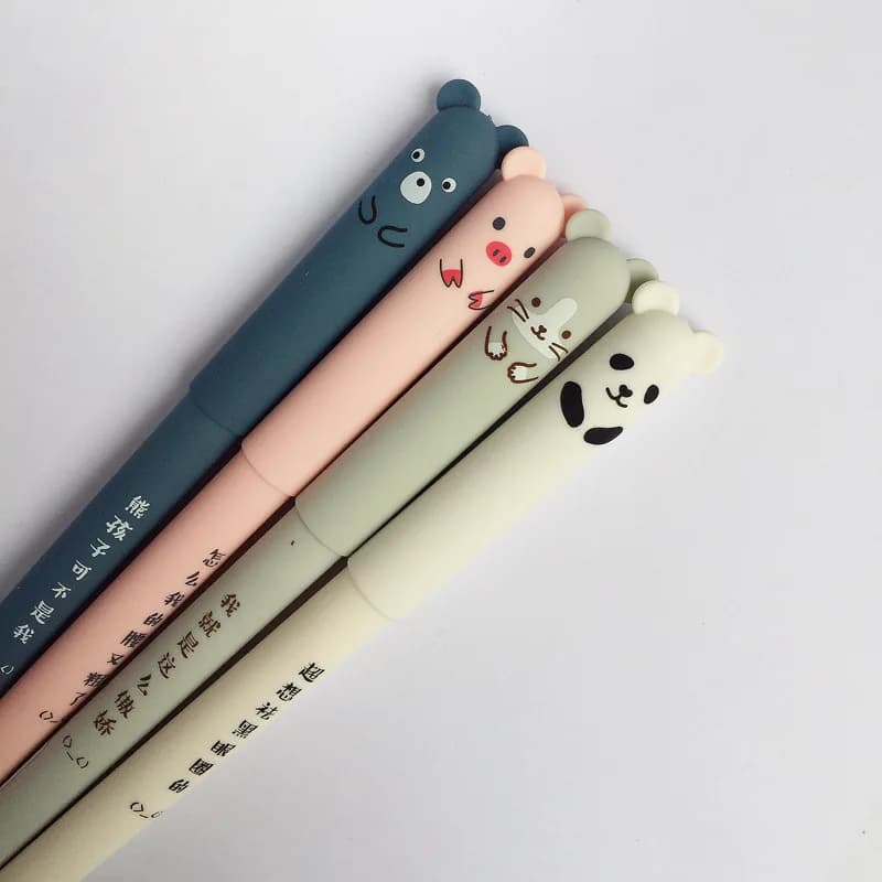 Penna cancellabile da 0.5mm simpatico Panda Cat penne magiche penne Gel Kawaii per la scuola di scrittura novità cancelleria ragazzi ragazze regali per bambini