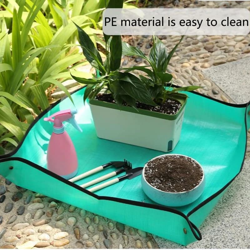 Dirty Soil Flower Land Mat Plant Pot Lock Waterproof Anti Foldable Gardening Pad Easily Carrying Part Eco-friendly Tool