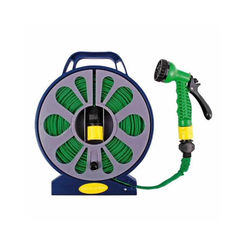 50FT nuovo tubo dell'acqua ad alta pressione giradischi da giardino tubo piatto ugello a spruzzo con Spray per annaffiare con supporto Hobby giardinaggio