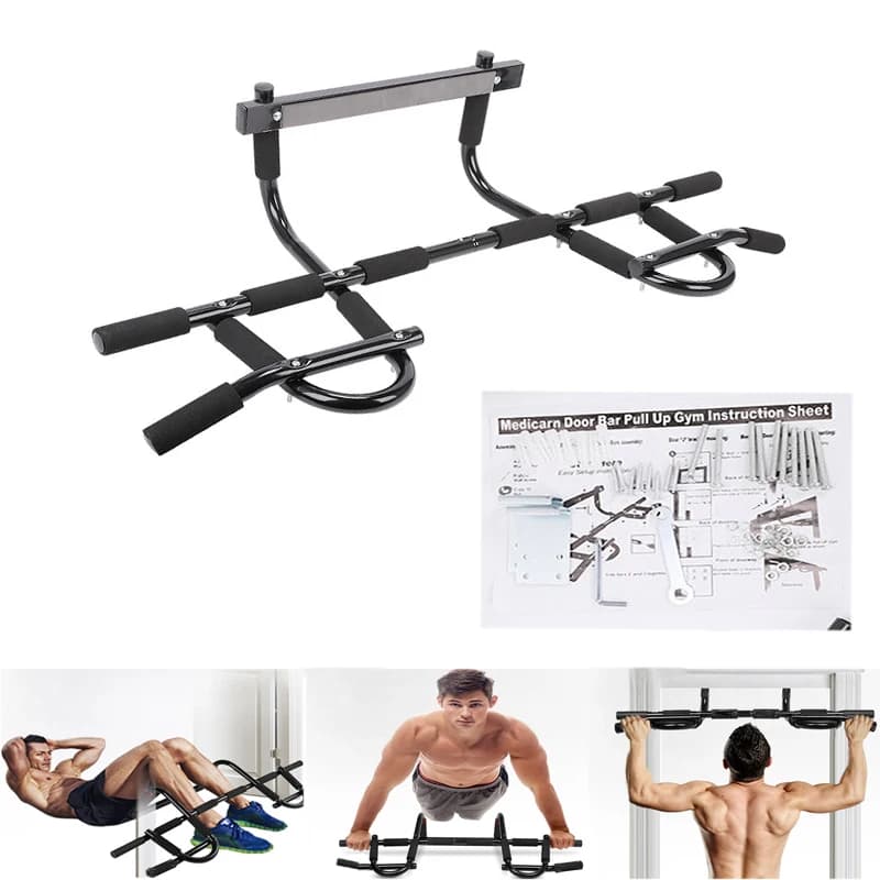 Multi-handle horizontal bar, wall traction rod, multi-functional fitness equipment for heavy duty door for home gym