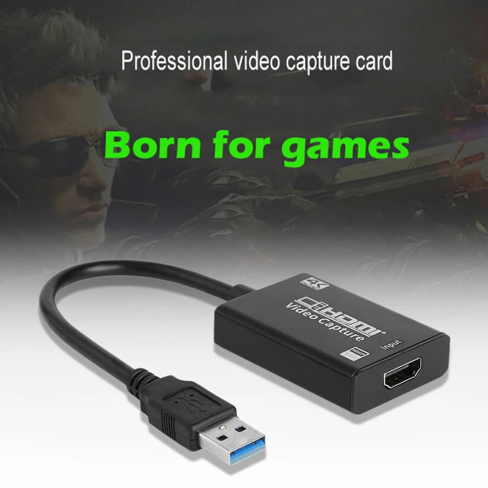 Scheda di acquisizione video USB 4K HDMI, adattatore USB 3.0 HDMI, mini grabber video per registrazione