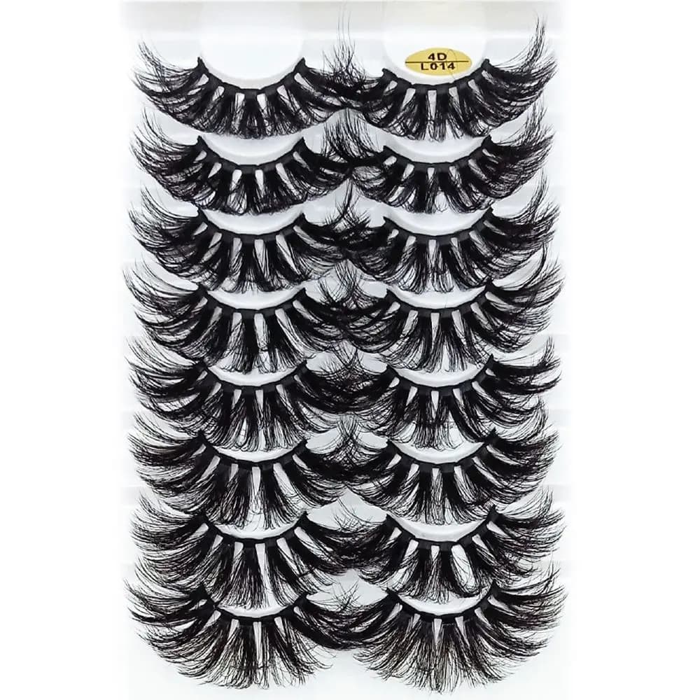 Eye Makeup Tools Multilayer Effect Full Volume Natural Long Thickness 25MM Eyelash Extension Faux 4D