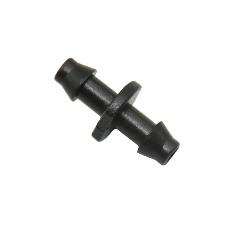 Connettori per tubi da giardino Connettori per riparazione tubi dell'acqua diritti spinati da 1/4" Raccordi per acqua di irrigazione a 2 vie 4/7 50 pezzi