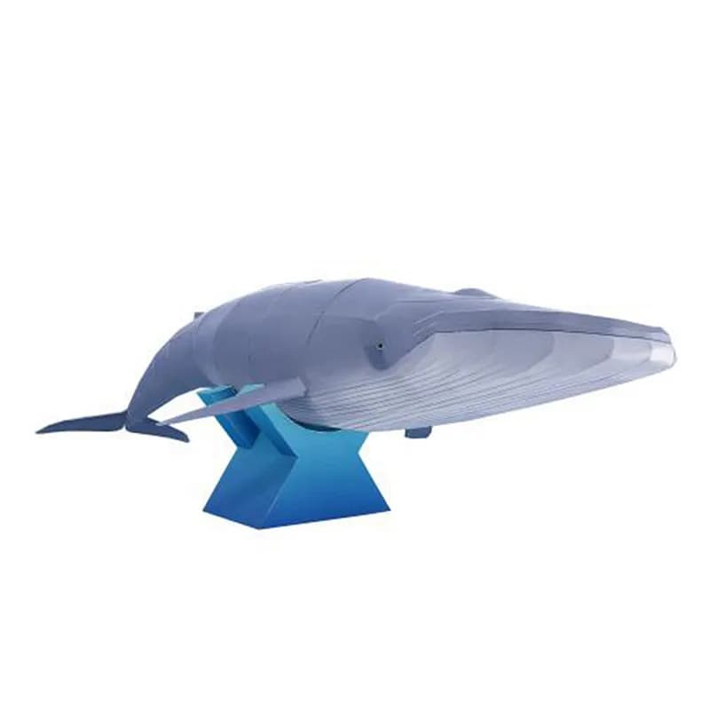 Blue Whale Folding Origami Art 3D Paper Model Papercraft Marine Animal Figure DIY Teens Adult Handmade Craft Toys QD-096