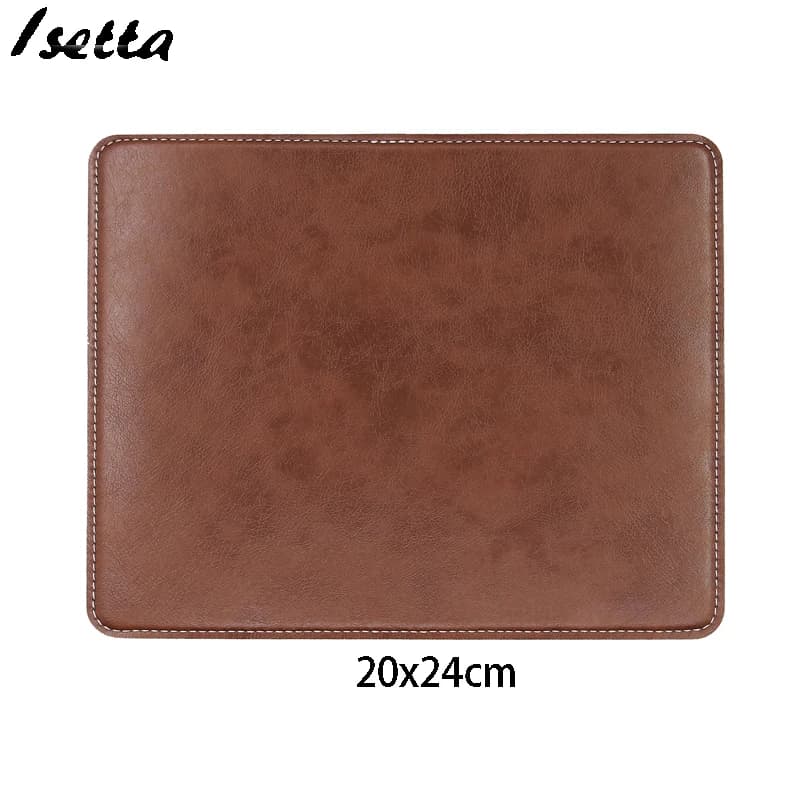 Tappetino per mouse antiscivolo Tappetino per mouse da gioco in pelle Scrivania 200x240mm Comodo per PC portatile Home Office MacBook