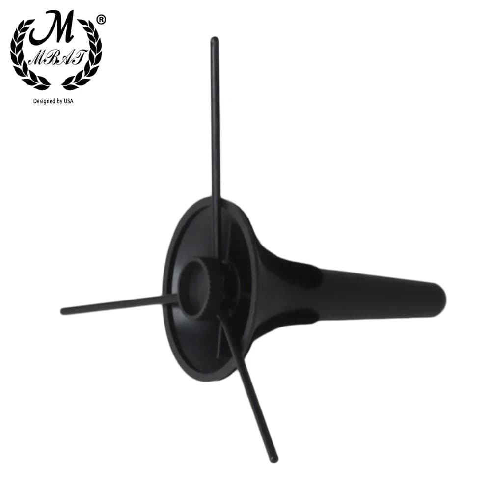 M MBAT Supporto per treppiede per tromba Supporto per strumento musicale Supporto pieghevole portatile Supporto per tromba in metallo con gamba in ottone Accessori