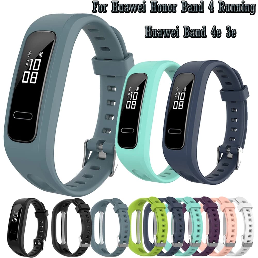 Silicone Wristband for Huawei Honor Band 4 Original Running/For Huawei Band 4e 3e Smart Watch Sports Wristband